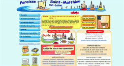 Desktop Screenshot of paroisse-saintmatthieusurloire.fr