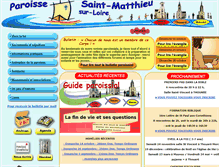 Tablet Screenshot of paroisse-saintmatthieusurloire.fr